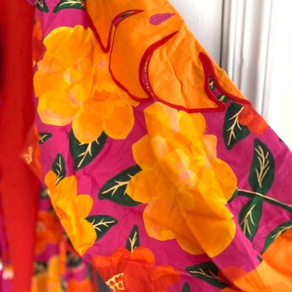 FARM Rio Sunset Patchwork Maxi Dress Tropical Dopamine - Picture 11 of 16